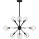 Salvador Nine Light Chandelier in Earth Black (10-PCSVD5034EK)