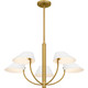 Penley Five Light Chandelier in Brushed Gold (10-PNY5028BRG)
