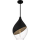 Drover One Light Pendant in Matte Black (10-QMP6797MBK)