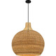 Quoizel - QP6796MBK - Four Light Pendant - Sycamore - Matte Black