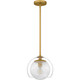 Eslinger One Light Mini Pendant in Brushed Gold (10-QPP6774BRG)