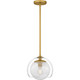 Eslinger One Light Mini Pendant in Brushed Gold (10-QPP6774BRG)