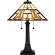 Kaylor Two Light Table Lamp in Matte Black (10-TF6814MBK)