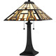Kaylor Two Light Table Lamp in Matte Black (10-TF6814MBK)