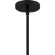 Willa One Light Pendant in Matte Black (10-WLL2822MBK)