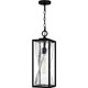 Zarah One Light Outdoor Hanging Lantern in Matte Black (10-ZAR1907MBK)