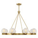 Savoy House - 1-1015-8-322 - Eight Light Chandelier - Darien - Warm Brass