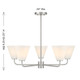 Blair Five Light Chandelier (1-4015-5-SN)
