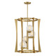 Savoy House - 3-1018-4-322 - Four Light Pendant - Darien - Warm Brass