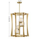 Darien Four Light Pendant (3-1018-4-322)