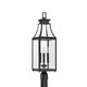 Emery Three Light Outdoor Post Lantern (5-609-BK)