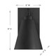 Ryder One Light Outdoor Wall Lantern (5-805-DS-BK)