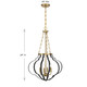 Mercer Four Light Pendant (7-4866-4-143)