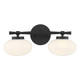 Savoy House - 8-1050-2-BK - Two Light Bathroom Vanity - Barrow - Matte Black