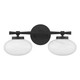 Barrow Two Light Bathroom Vanity (8-1050-2-BK)