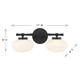 Barrow Two Light Bathroom Vanity (8-1050-2-BK)