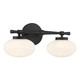 Barrow Two Light Bathroom Vanity (8-1050-2-BK)