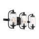 Holton Three Light Bathroom Vanity (8-3024-3-BK)