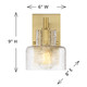 Dover One Light Wall Sconce (9-1030-1-322)