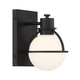 Pierce One Light Wall Sconce (9-1060-1-BK)