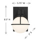 Pierce One Light Wall Sconce (9-1060-1-BK)