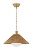 Troy Lighting - F1422-PBR - One Light Pendant - Woodside - Patina Brass