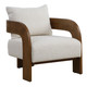 Uttermost - 23880 - Accent Chair - Rowan - Walnut Stained Oak