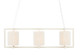 Currey and Company - 9000-0838 - Three Light Chandelier - White