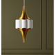 Concordia White & Gold Chandelier Eight Light Chandelier (9000-0976)
