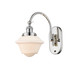 manufacturer_finish:Polished Nickel|manufacturer_glass:Matte White Cased Small Oxford|light_output:220.00lm|color_temperature:2200K|cri:99