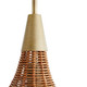 Nicola One Light Pendant in Natural (314-45203)