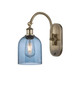 manufacturer_finish:Antique Brass|manufacturer_glass:Blue Bella|light_output:220.00lm|color_temperature:2200K|cri:99