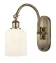 manufacturer_finish:Antique Brass|manufacturer_glass:Gloss White Bridal Veil|light_output:Unspecified|color_temperature:Unspecified|cri:Unspecified