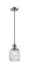 manufacturer_finish:Antique Copper|manufacturer_glass:Thick Clear Halophane Colton|light_source:LED|light_output:220.00lm|color_temperature:2200K|cri:99