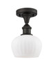 manufacturer_finish:Oil Rubbed Bronze|manufacturer_glass:Matte White Fenton|light_source:LED|light_output:220.00lm|color_temperature:2200K|cri:99