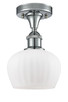 manufacturer_finish:Polished Chrome|manufacturer_glass:Matte White Fenton|light_source:LED|light_output:220.00lm|color_temperature:2200K|cri:99