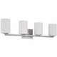 Sienna Four Light Vanity (62624-BS/OPL) Sienna Four Light Vanity (62624-BS/OPL)