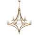 Savoy House - 1-1672-12-322 - 12 Light Chandelier - Director - Warm Brass