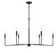 Savoy House - 1-2221-6-89 - Six Light Chandelier - Salerno - Matte Black