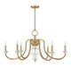 Bergdorf Six Light Chandelier (1-5802-6-322)