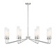 Savoy House - 1-8860-8-109 - Eight Light Chandelier - Baker - Polished Nickel