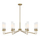 Savoy House - 1-8860-8-322 - Eight Light Chandelier - Baker - Warm Brass