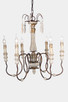 Terracotta Designs - CHAN8056-6D - Six Light Chandelier - Luca - French White w/Gold Accent Terracotta Designs - CHAN8056-6D - Six Light Chandelier - Luca - French White w/Gold Accent