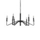 Terracotta Designs - H20104S-6BK - Six Light Chandelier - Lucida - Hammered Black Iron Terracotta Designs - H20104S-6BK - Six Light Chandelier - Lucida - Hammered Black Iron