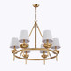 Rosalba Six Light Chandelier (H23107R-6G)