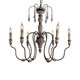 Terracotta Designs - H5104-6 - Six Light Chandelier - Ricarda - French White w/Gold Accent Terracotta Designs - H5104-6 - Six Light Chandelier - Ricarda - French White w/Gold Accent