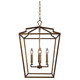 Terracotta Designs - H6124S-4AG - Four Light Chandelier - Camilla - Antique Silver Terracotta Designs - H6124S-4AG - Four Light Chandelier - Camilla - Antique Silver