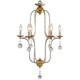 Terracotta Designs - H7125-6 - Six Light Chandelier - Galina - Antique Gold/Silver Terracotta Designs - H7125-6 - Six Light Chandelier - Galina - Antique Gold/Silver