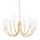 Troy Lighting - F1140-VGL - Eight Light Chandelier - Gustine - Vintage Gold Leaf