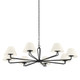 Troy Lighting - F2550-BI - Eight Light Chandelier - Ozias - Black Iron
